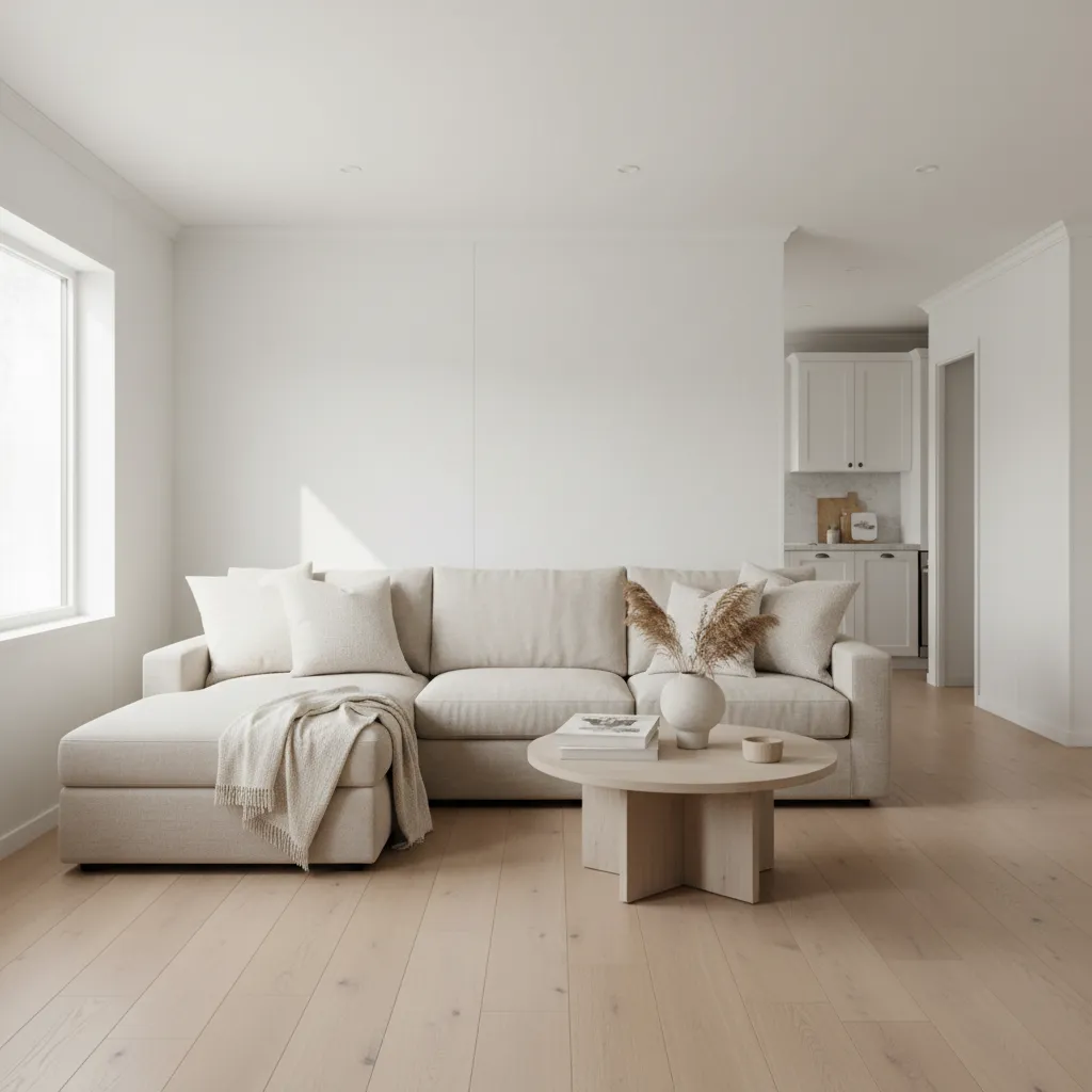 Seamless Mobile Home Wall Remodel Renovated mobile home living room with smooth white walls and removed batten strips